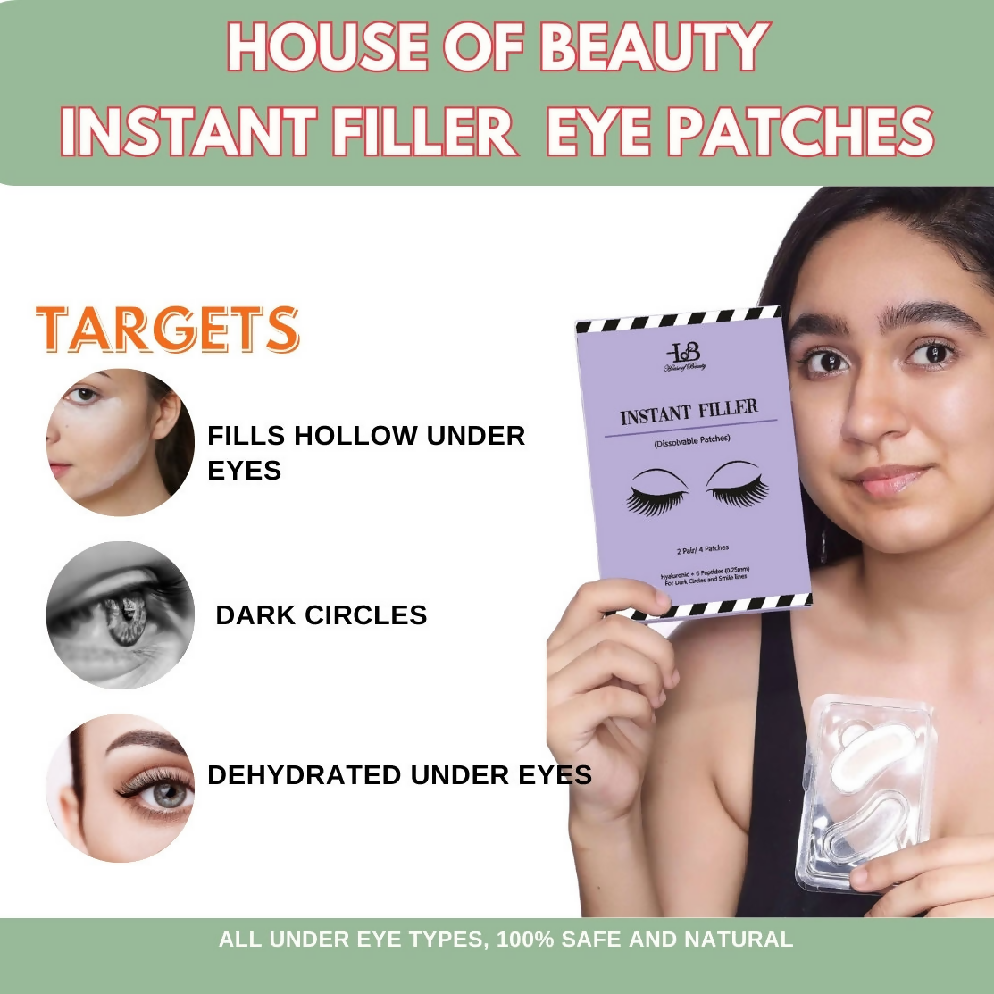 House of Beauty Instant Filler - Dissolvable Patches 0.25mm - Swadesiicart