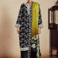 Black Muslin Cotton Digital Print & Embroidered Salwar Suit - Emponline | Swadesiicart
