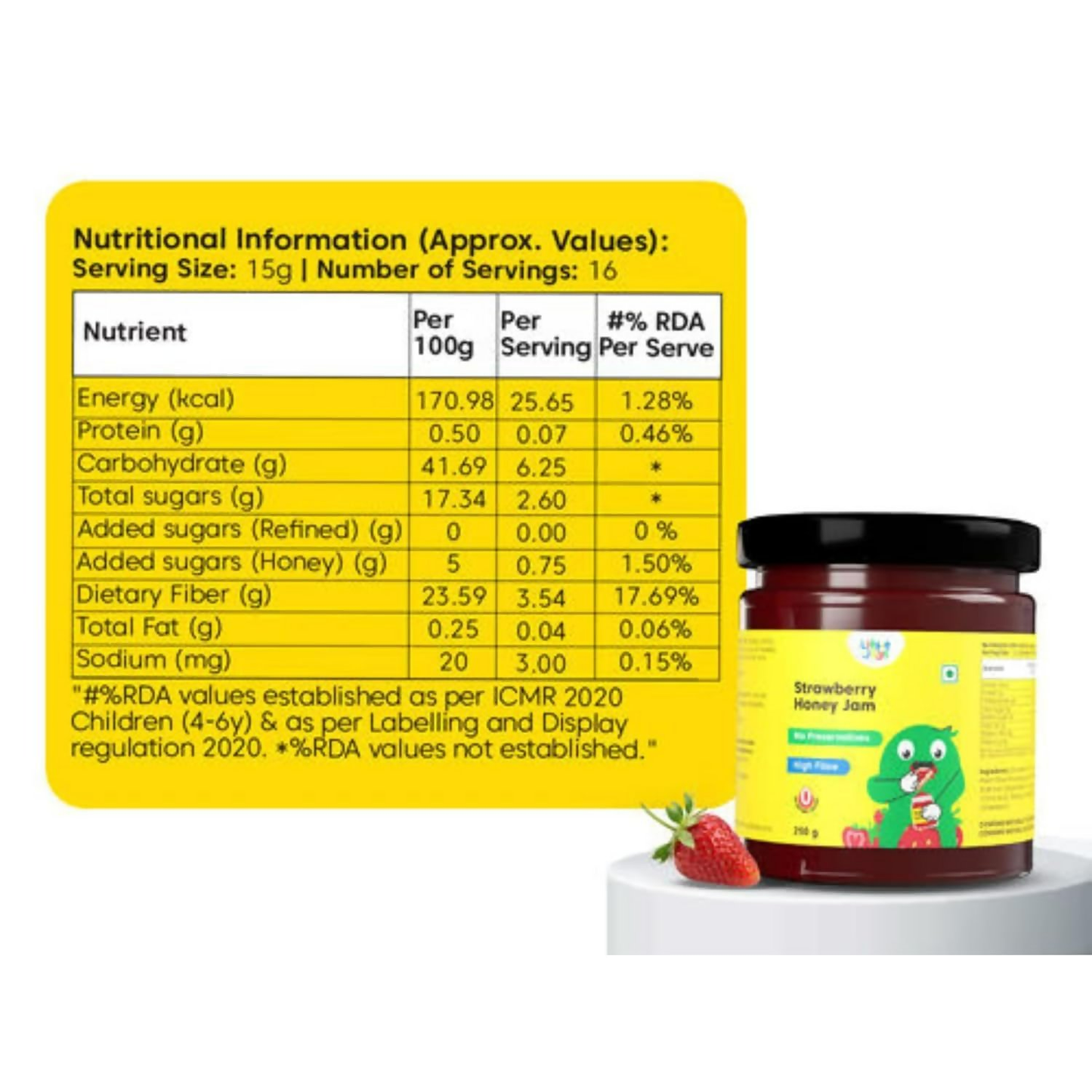 Little Joys Strawberry Honey Jam - Swadesiicart