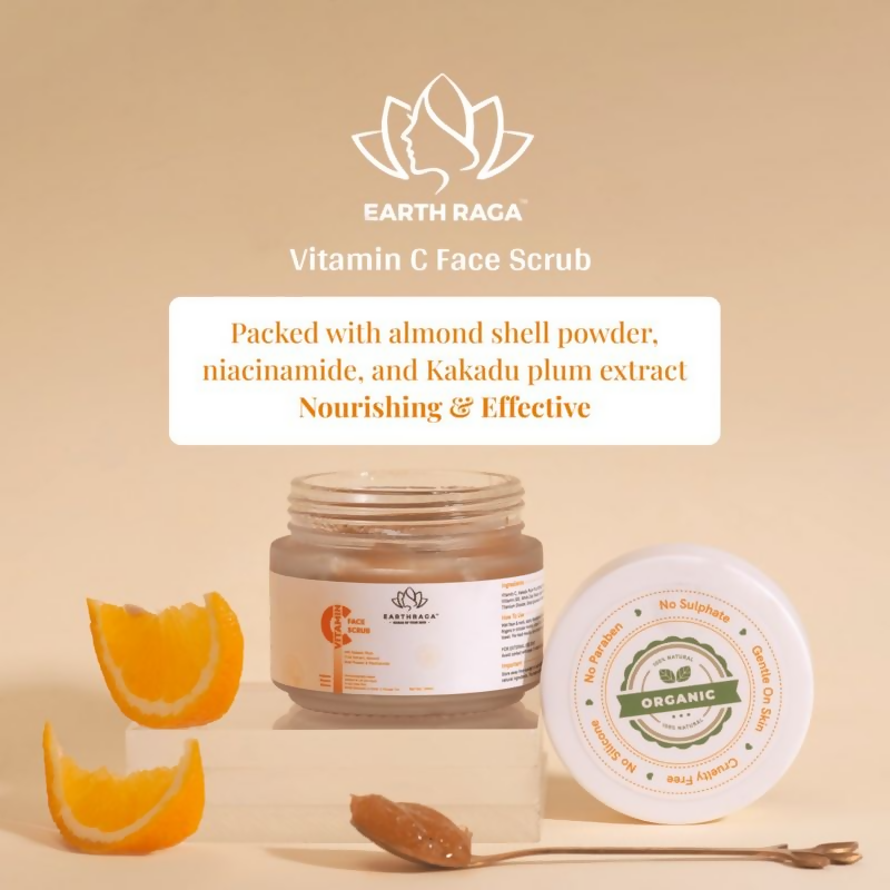 Earthraga Vitamin C Face Scrub | Swadesiicart