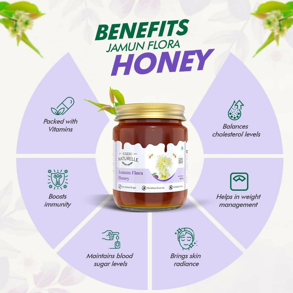 Farm Naturelle Jamun Flora Honey - Swadesiicart
