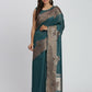 Shree Shyam Fashion Linen Cotton Sea Green Saree