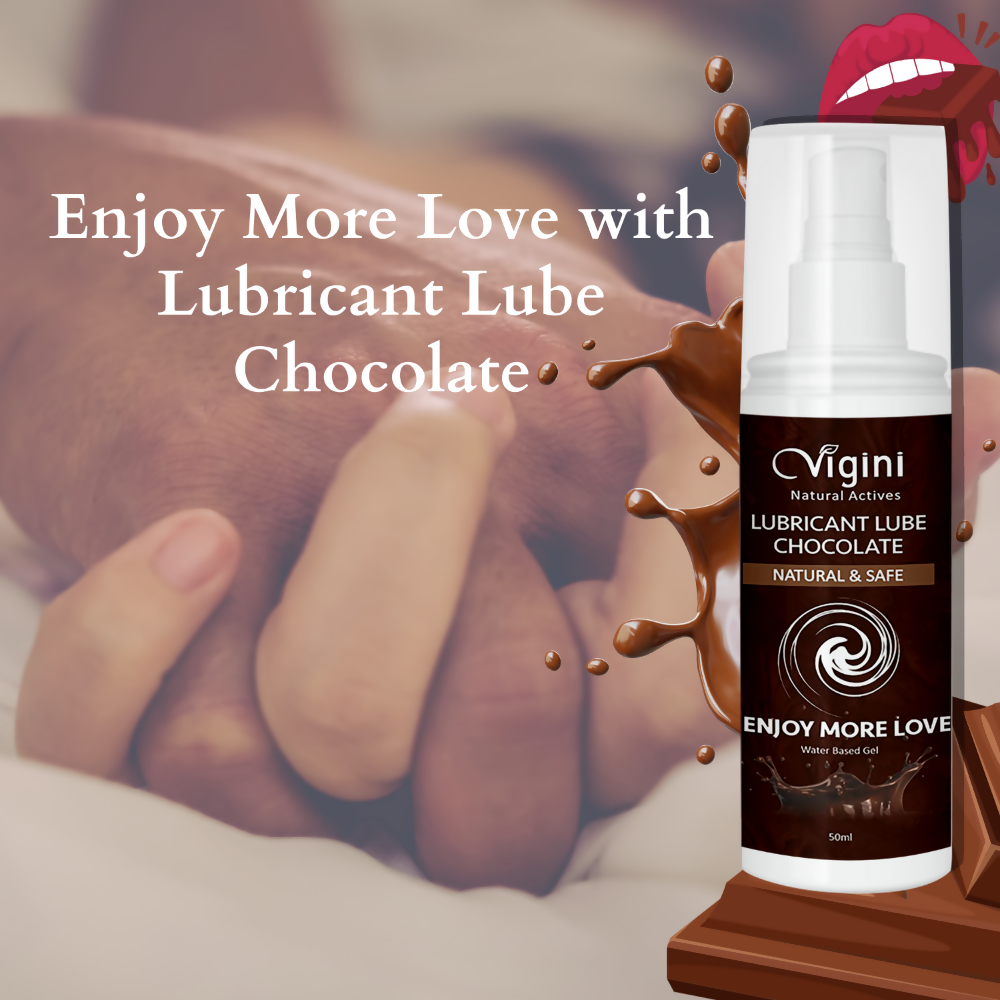 Vigini Intimate Chocolate Lubricant Personal Lube Water Based Gel - Swadesiicart