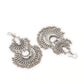 Mominos Fashion Johar Kamal Silver-Plated Chandbali Earrings For Women - Swadesiicart
