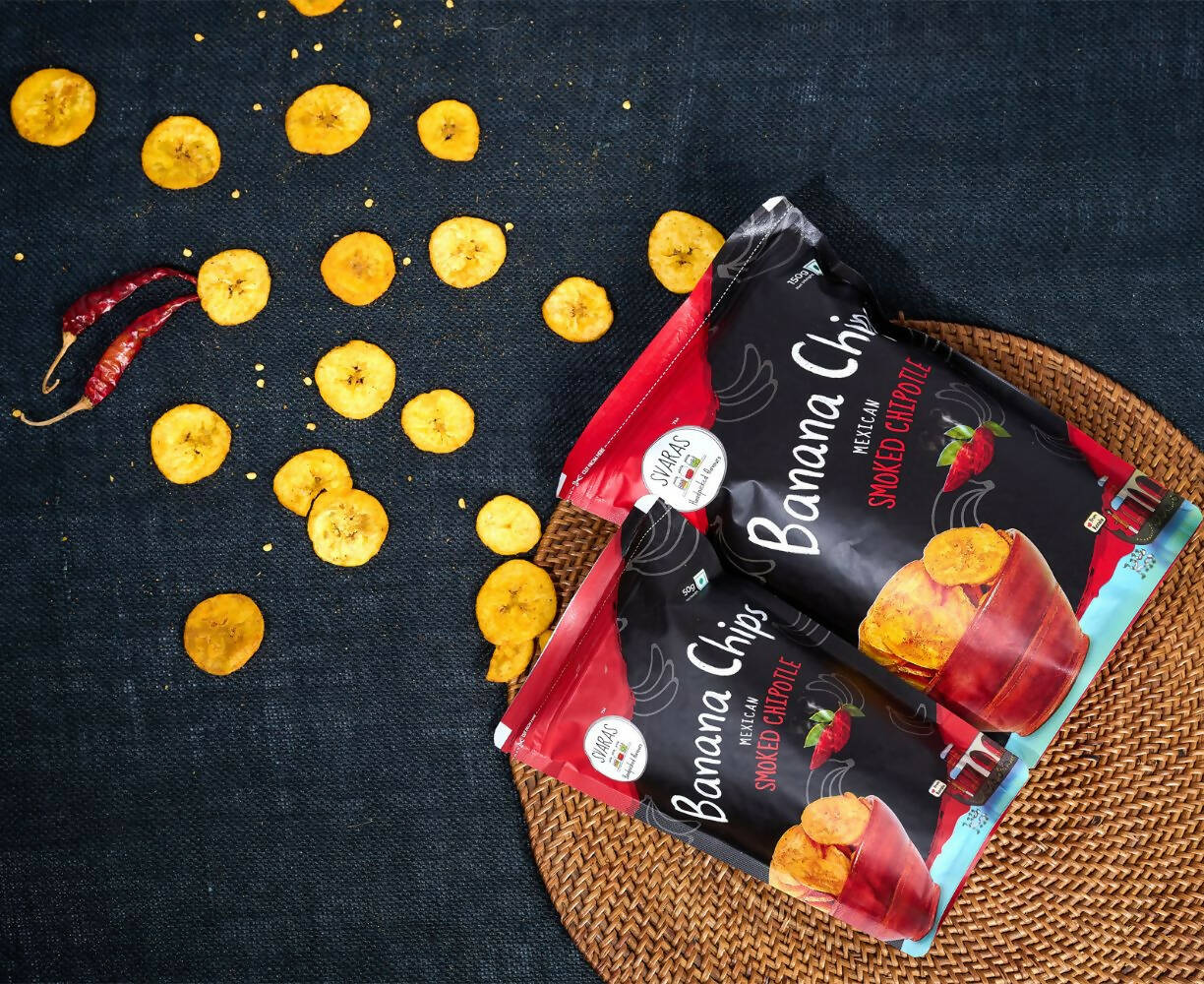 Svaras Kerala Banana Chips Smoked Chipotle - Swadesiicart