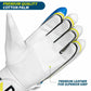 DSC Condor Ruffle Cricket Batting Gloves - Youth Left Multicolour with Cotton Gusset - Swadesiicart