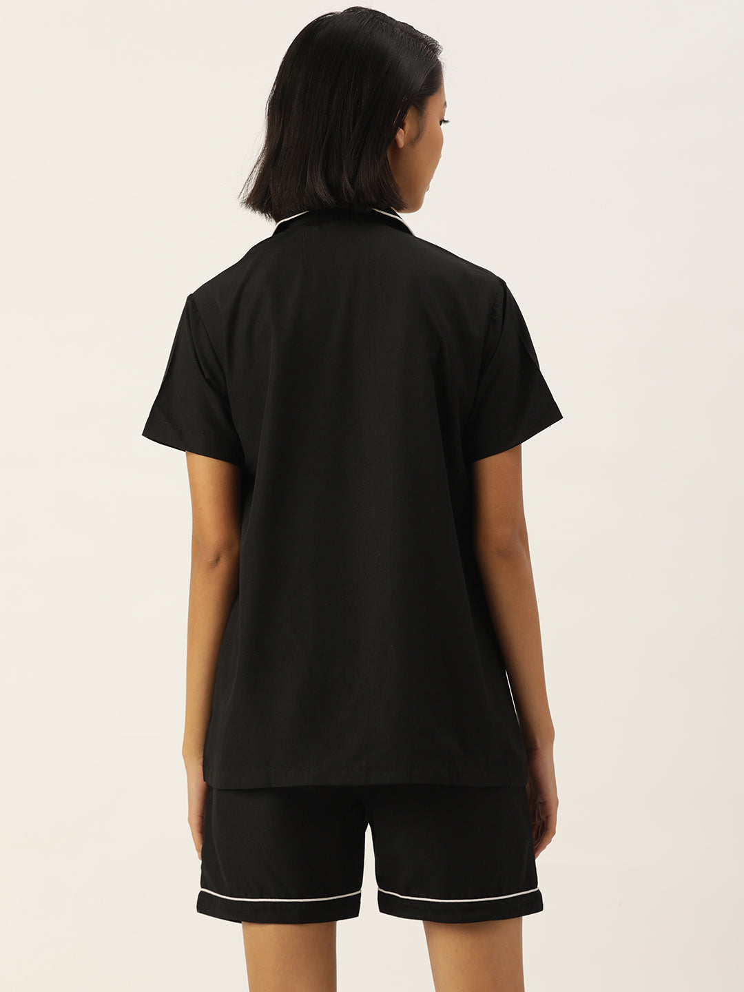 Jainish Women Black Night suit ( LNS 002Black ) | Swadesiicart