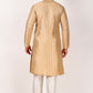 Brown Art Silk Woven Designer Men's Rajwadi Kurta Set - Mahotsav