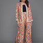 Ahalyaa Women Printed Ethnic Co-Ords - Blue Color - Swadesiicart