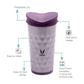 Vaya Drynk Stainless Steel Tumbler with Spill-Proof PediaSafe Lid - 350ml (Purple) | Swadesiicart