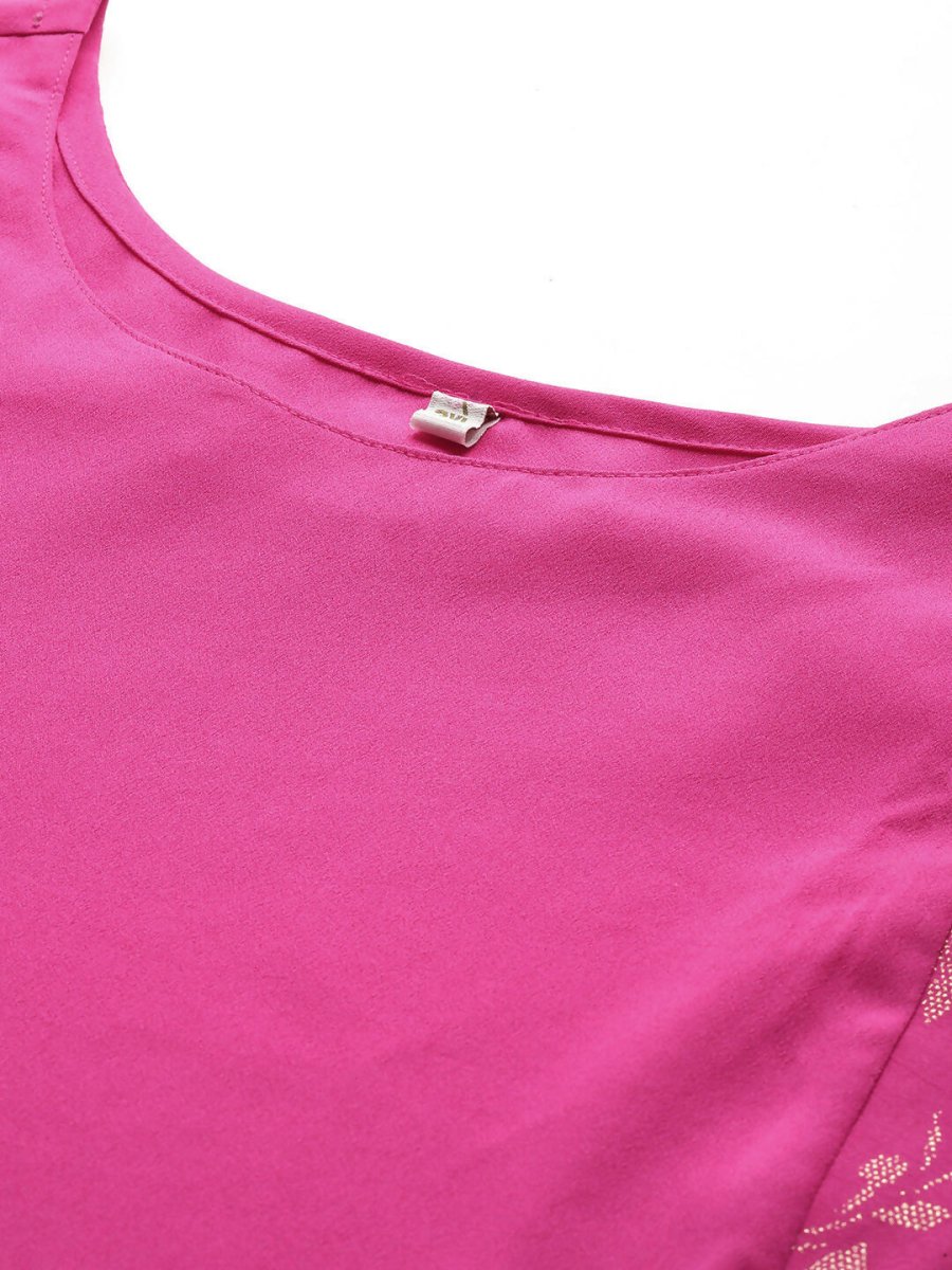 Ahalyaa Women's Traditional wear Ethnic Dress - Pink | Swadesiicart
