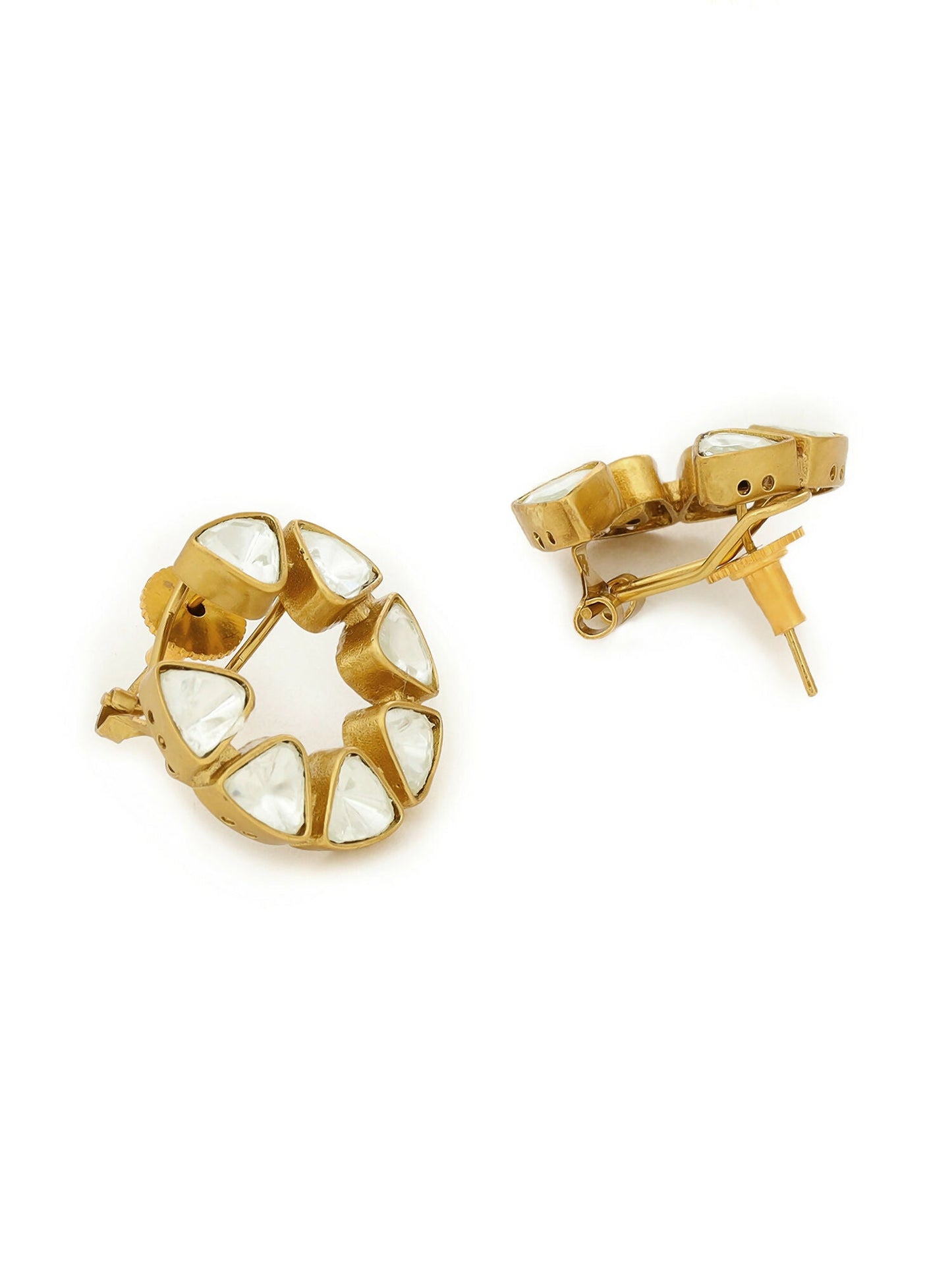 Moissanite Earrings - Ruby Raang | Swadesiicart