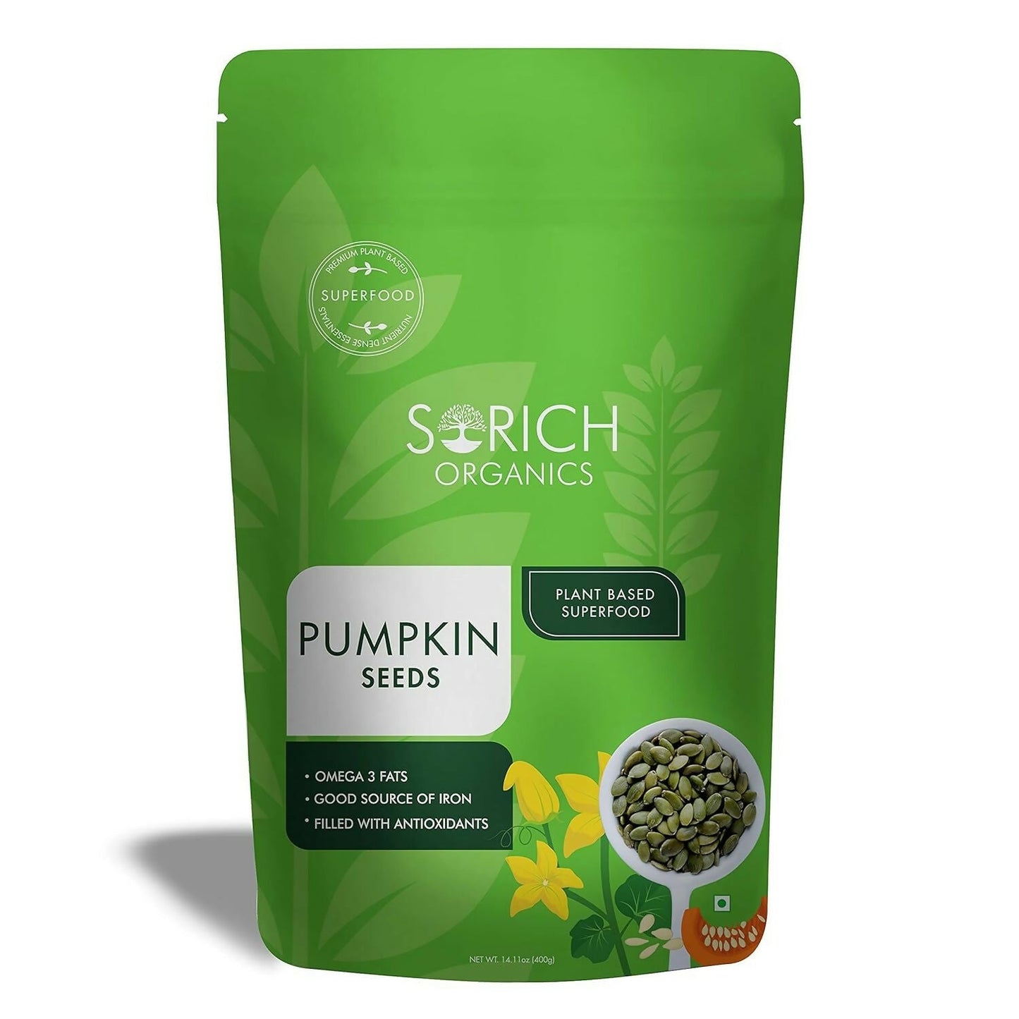 Sorich Organics Raw Pumpkin Seeds - Swadesiicart
