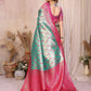 Aastha Fashion Sea Green Tissue Silk Paithani Woven Saree