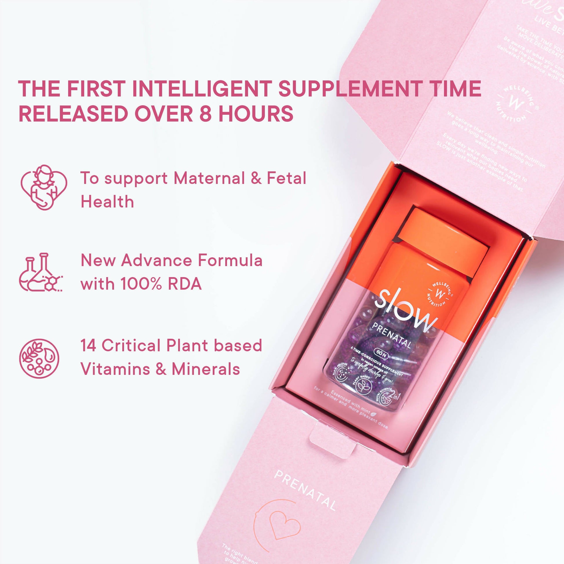 Wellbeing Nutrition Slow | Prenatal Capsules - Swadesiicart