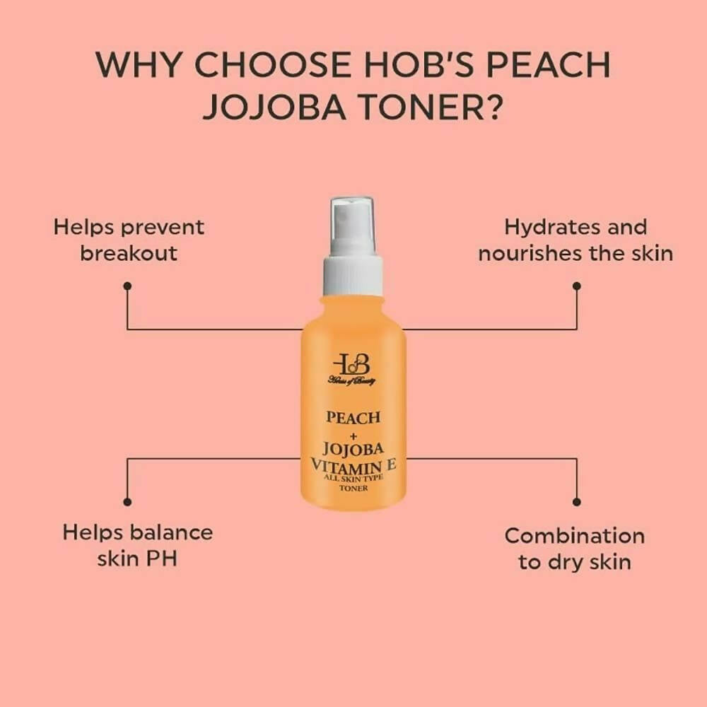 House Of Beauty Peach + Jojoba Toner - Swadesiicart