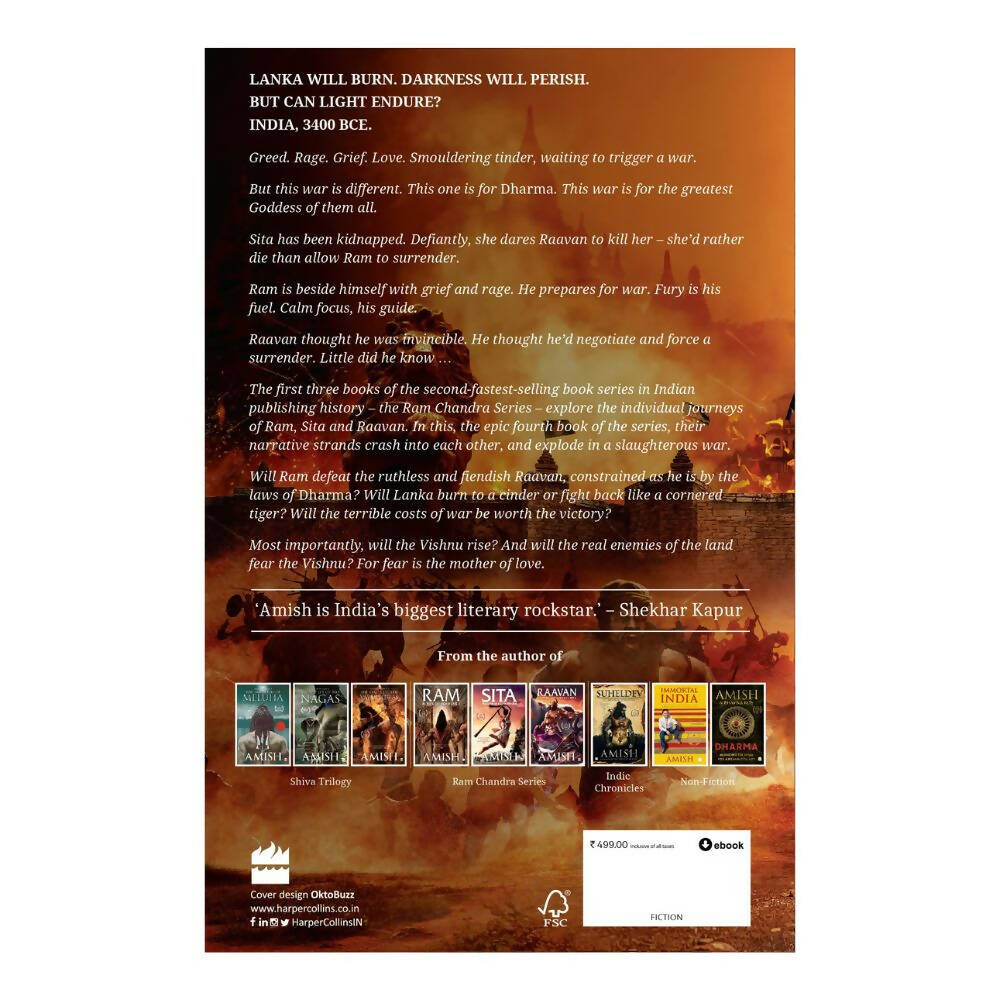 War Of Lanka (Ram Chandra Series Book 4) by Amish Tripathi | Swadesiicart