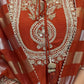 The52 Orange Women's Gorgeous Embroidered work Chanderi Fabric Straight Kurta, Pant and Dupatta Set - Swadesiicart