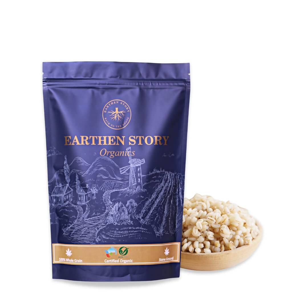Earthen Story Certified Organic Pearl Barley Flour - Swadesiicart