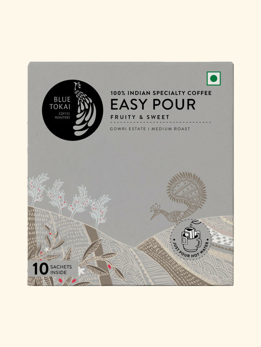 Blue Tokai Gowri Estate Medium Roast Easy Pour Sachets - Swadesiicart