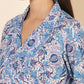 Janasya Women's White Cotton Floral Printed Casual Wrap Style Co-ords - Swadesiicart