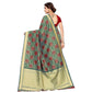 Vamika Banarasi Jaquard Rama Green Weaving Saree (Banarasi 23) | Swadesiicart