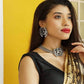 Mominos Fashion Silver color Necklace with Mirror work Mangalsutra - Swadesiicart