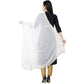 A R Silk Chiffon Gota Patti Fancy Dupatta White Color Dupatta or Chunni
