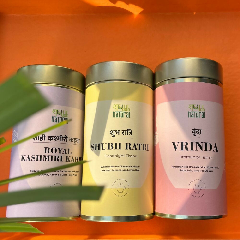 Shuddh Natural Festive Diwali Gift Hamper - Tea Tisane | Swadesiicart