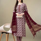 Jyoti Fashion Women's Maroon Rayon Embroidery & Sequence work Kurta with Trouser & Dupatta | Swadesiicart