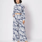 Blue Crepe Digital Printed Top With Matching Trouser - Shivani
