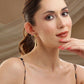 Golden Drop Earrings - Ruby Raang | Swadesiicart