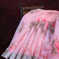 Vibrant Combination Of Baby Pink With Floral Design Semi Chanderi Saree By Gayathri Reddy Designer Studio | Swadesiicart