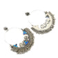 Mominos Fashion Johar Kamal Peacock Design Chandbali Earrings For Women - Swadesiicart