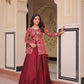 Lorenvalley Fashion Maroon Pure Simmer Vichitra Kali Pattern with Canvas Patta Lehenga Choli | Swadesiicart