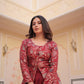 Lorenvalley Fashion Maroon Pure Simmer Vichitra Kali Pattern with Canvas Patta Lehenga Choli | Swadesiicart