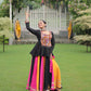 Lorenvalley Fashion Multicolor Rayon with Attractive Gota-Patti Lace Lehenga Choli | Swadesiicart