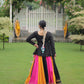 Lorenvalley Fashion Multicolor Rayon with Attractive Gota-Patti Lace Lehenga Choli | Swadesiicart