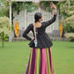 Lorenvalley Fashion Multicolor Rayon with Attractive Gota-Patti Lace Lehenga Choli | Swadesiicart