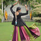 Lorenvalley Fashion Multicolor Rayon with Attractive Gota-Patti Lace Lehenga Choli | Swadesiicart