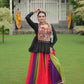 Lorenvalley Fashion Multicolor Rayon with Attractive Gota-Patti Lace Lehenga Choli | Swadesiicart