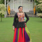 Lorenvalley Fashion Multicolor Rayon with Attractive Gota-Patti Lace Lehenga Choli | Swadesiicart