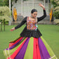 Lorenvalley Fashion Multicolor Rayon with Attractive Gota-Patti Lace Lehenga Choli | Swadesiicart