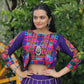 Lorenvalley Fashion Purple Roman Silk with Attractive Gota-Patti Lace Lehenga Choli | Swadesiicart