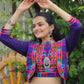 Lorenvalley Fashion Purple Roman Silk with Attractive Gota-Patti Lace Lehenga Choli | Swadesiicart