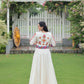 Lorenvalley Fashion White Roman Silk with Attractive Gota-Patti Lace Lehenga Choli | Swadesiicart