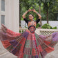 Lorenvalley Fashion Multicolor Cotton Print with With Gotta lace Work Lehenga Choli | Swadesiicart