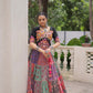 Lorenvalley Fashion Multicolor Cotton Print with With Gotta lace Work Lehenga Choli | Swadesiicart
