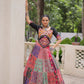 Lorenvalley Fashion Multicolor Cotton Print with With Gotta lace Work Lehenga Choli | Swadesiicart