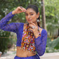 Lorenvalley Fashion Blue Faux Georgette Bandhej Print with Gotta Patti Lace Work Lehenga Choli | Swadesiicart
